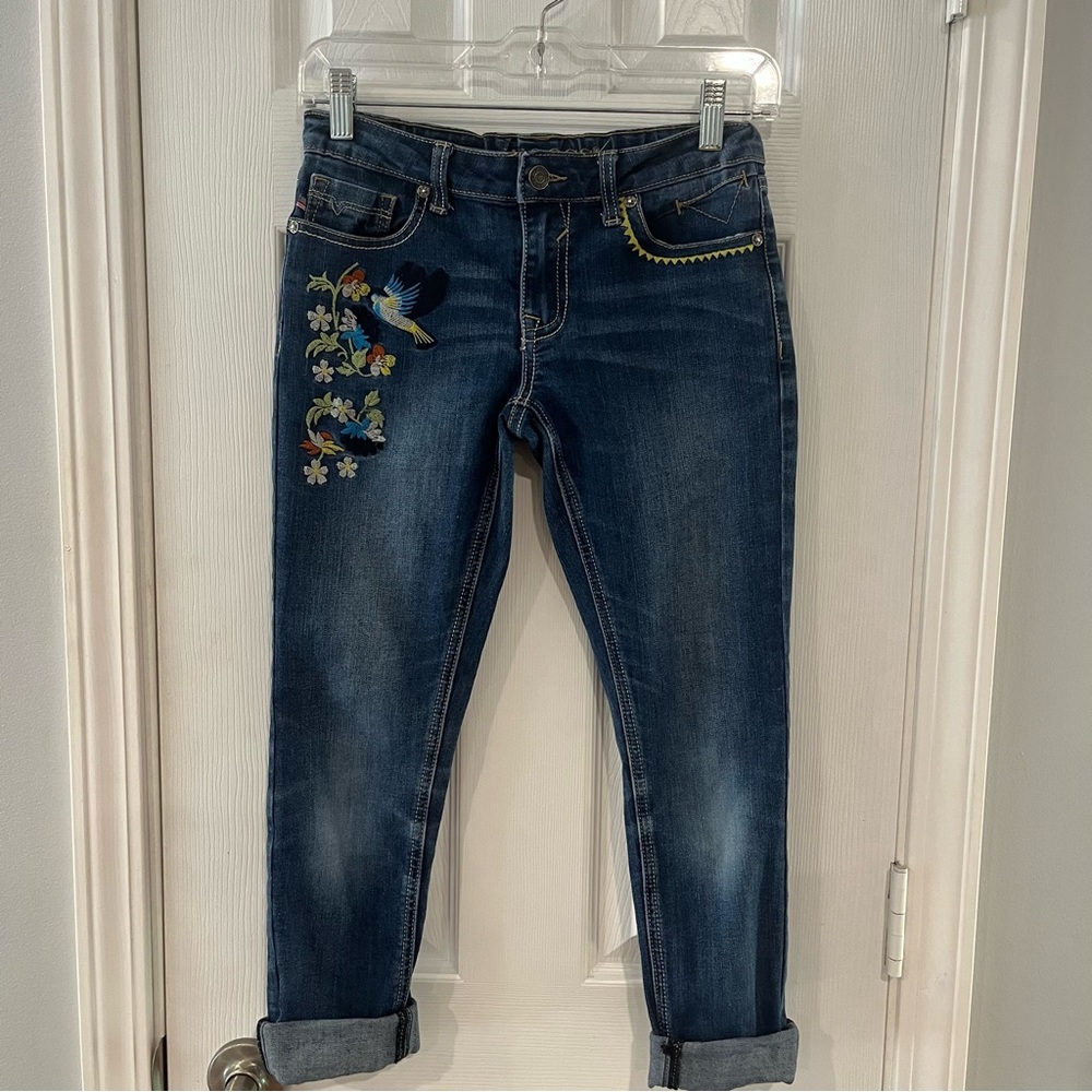 Vigoss The Jagger Girls Size 14 
Embroidered Hummingbird
Stretch Skinny Jeans